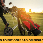 How to Put Golf Bag on push Cart